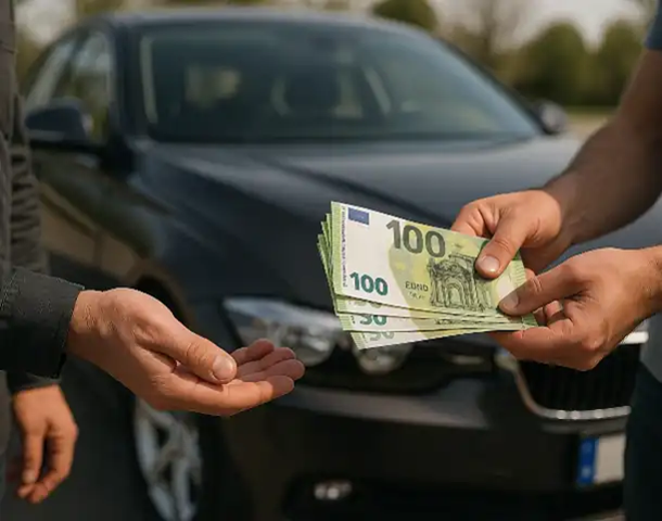 Sicherer Barkauf beim Autoankauf in Baden-Baden, direkt vor Ort.